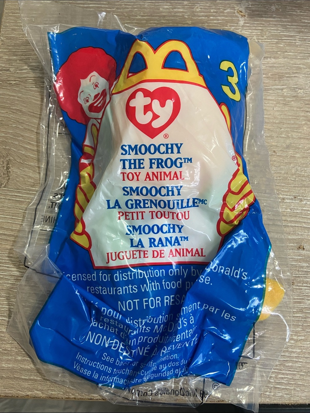 TY Smoochy The Frog Beanie Baby Retired McDonald’s 1999 SEALED